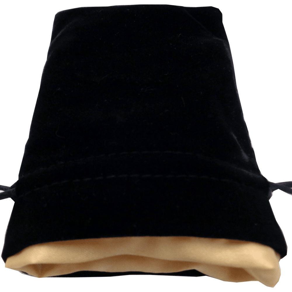 MDG Small Dice Bag Black Velvet w/ Gold Satin image 0